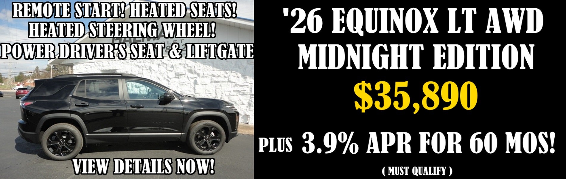 2026 Chevy Equinox LT Awd Midnight Edition