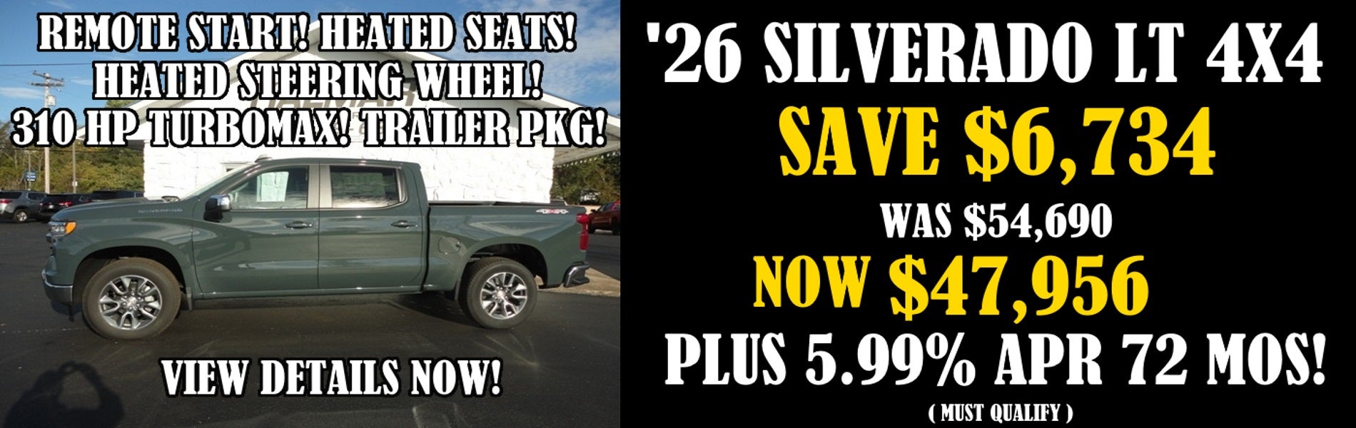 2026 Chevy Silverado 1500 Crewcab LT 4x4