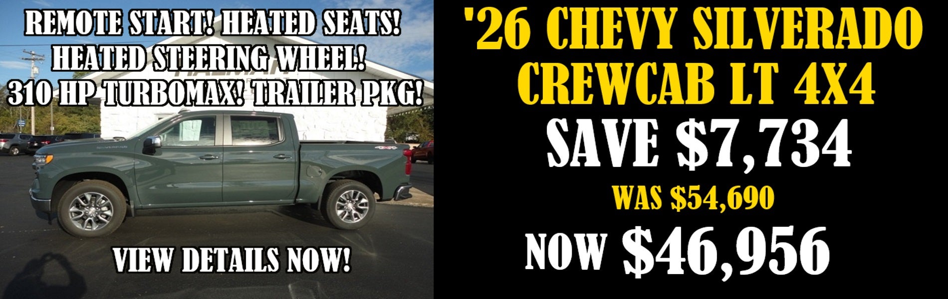 2026 Chevy Silverado 1500 Crewcab LT 4x4