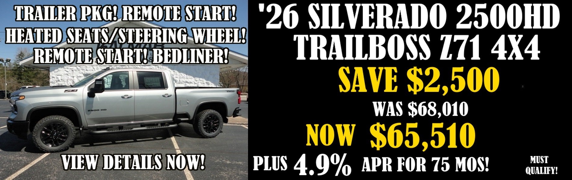 2026 Chevy Silverado 2500HD Trailboss Z71 4x4