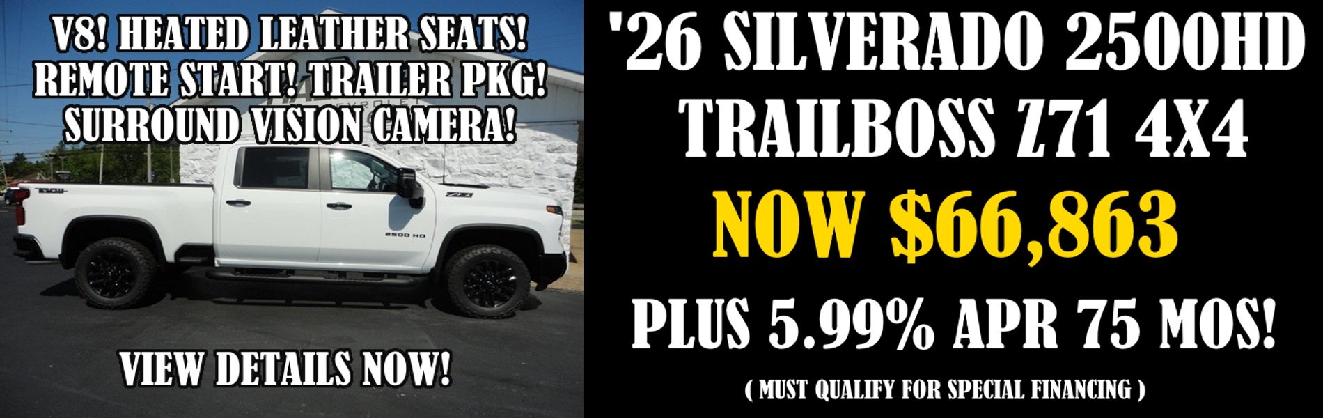 2026 Chevy Silverado 2500HD Crewcab LT Trailboss 4x4
