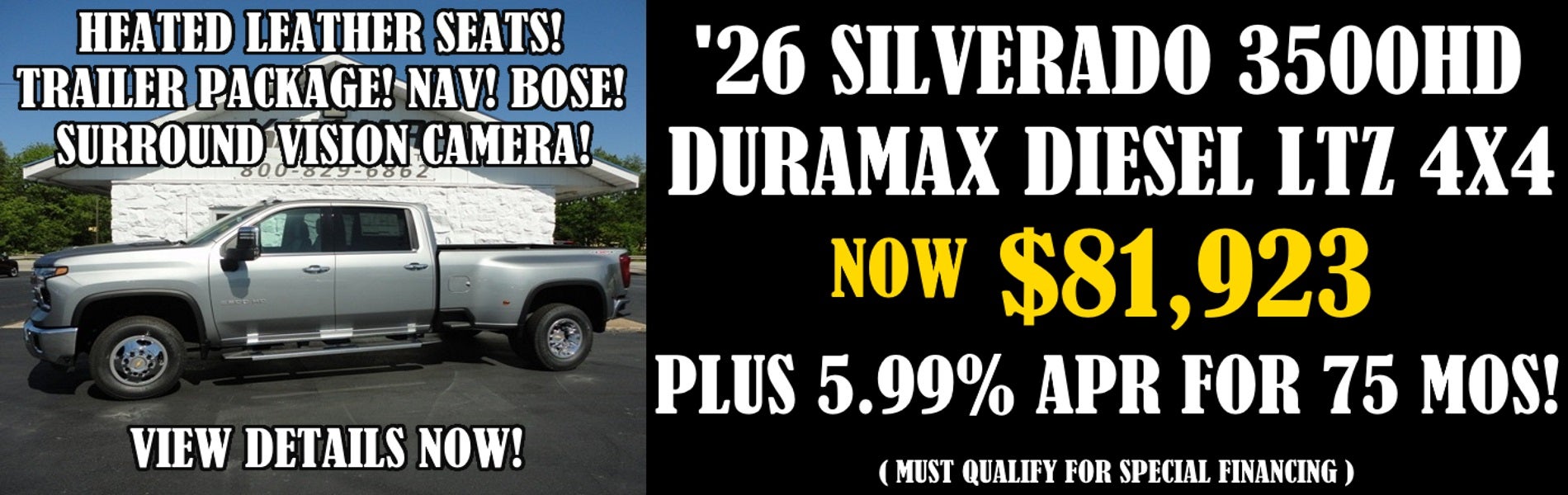 2026 Chevy Silverado 3500HD Dually Duramax Diesel LTZ 4x4