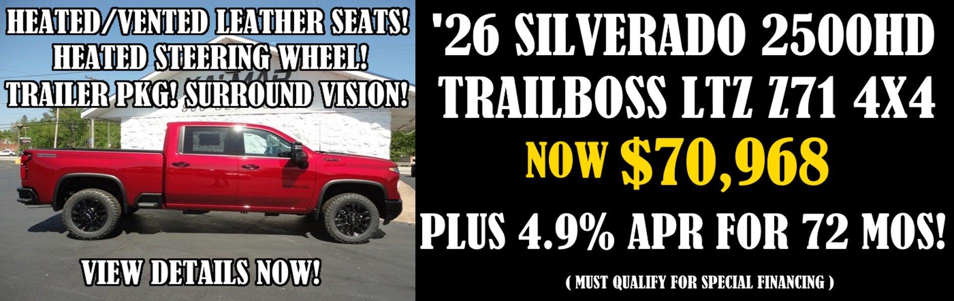 2026 Chevy Silverado 2500HD Crewcab LTZ Trailboss 4x4