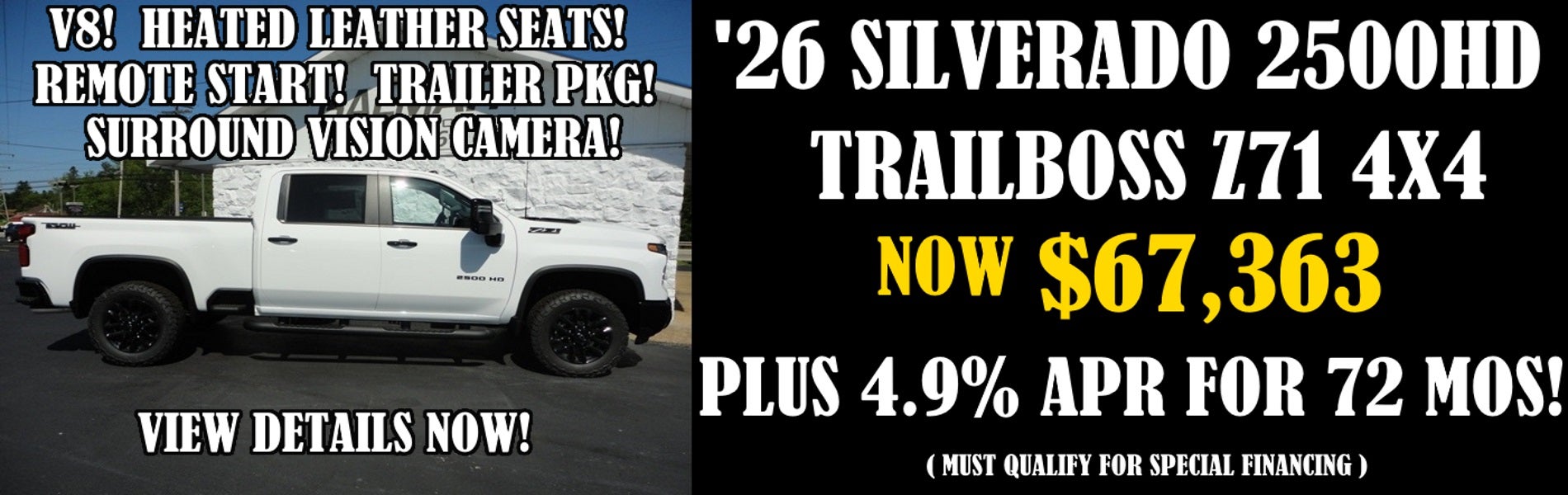 2026 Chevy Silverado 2500HD Crewcab LT Trailboss 4x4