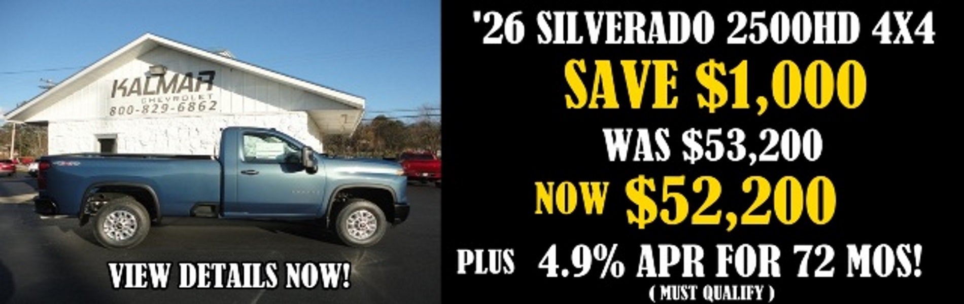 2026 Chevy Silverado 2500HD Regcab vx4