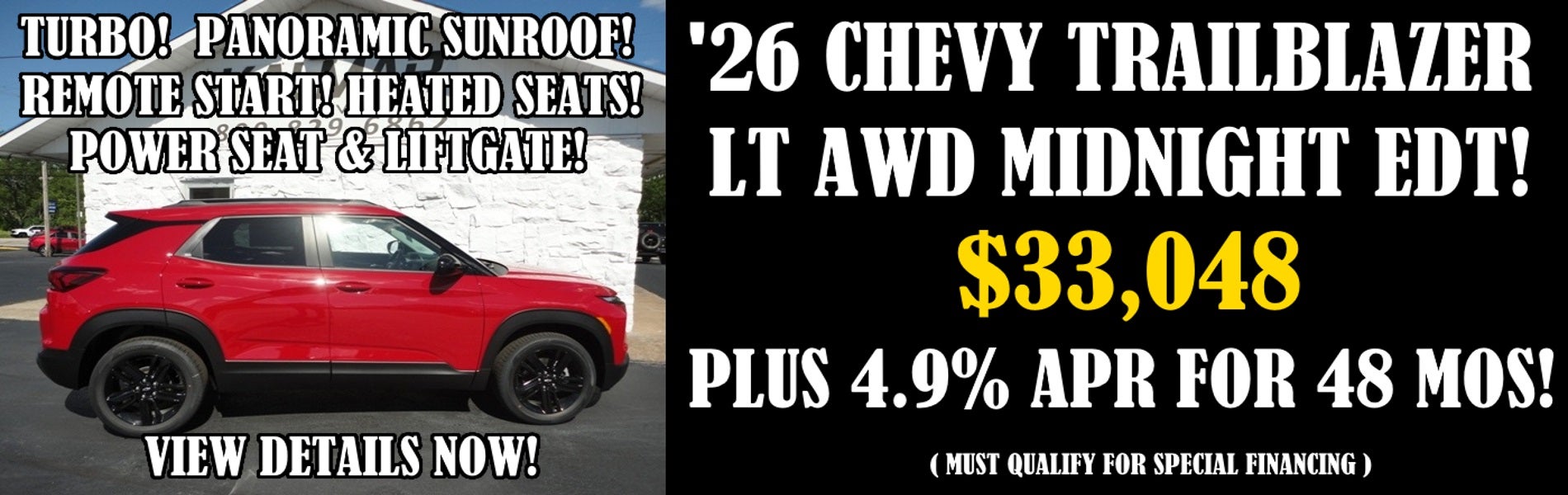 2026 Chevy Trailblazer LT Awd Midnight Edition