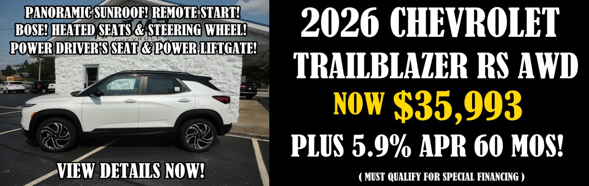 2026 Chevy Trailblazer RS Awd