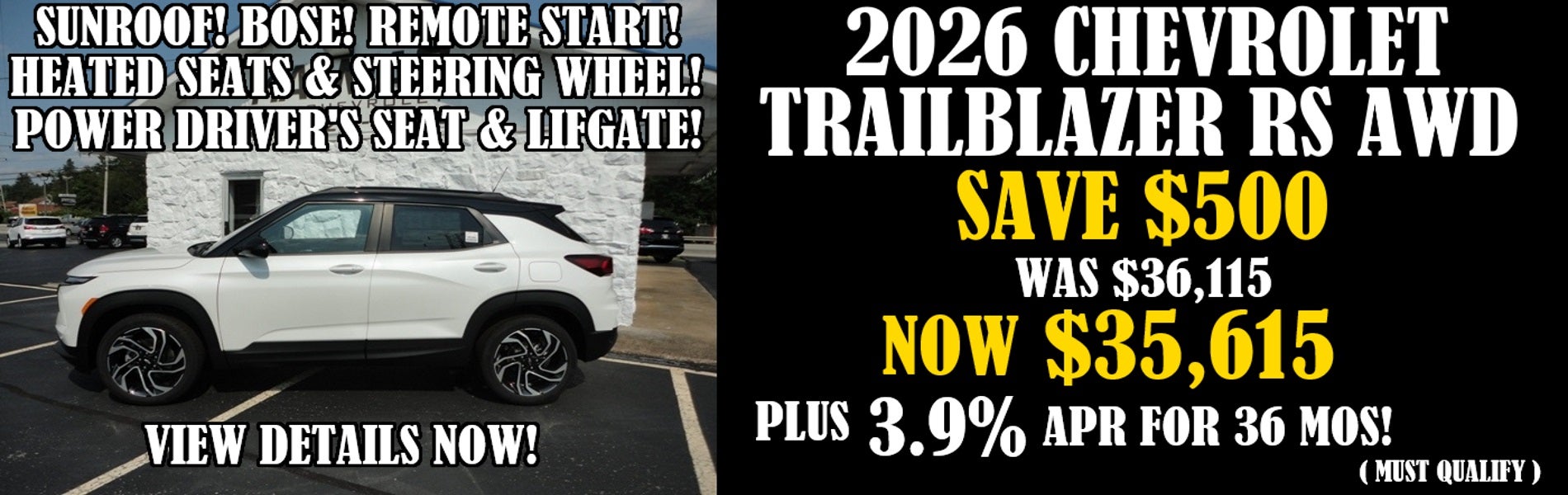 2026 Chevy Trailblazer RS Awd