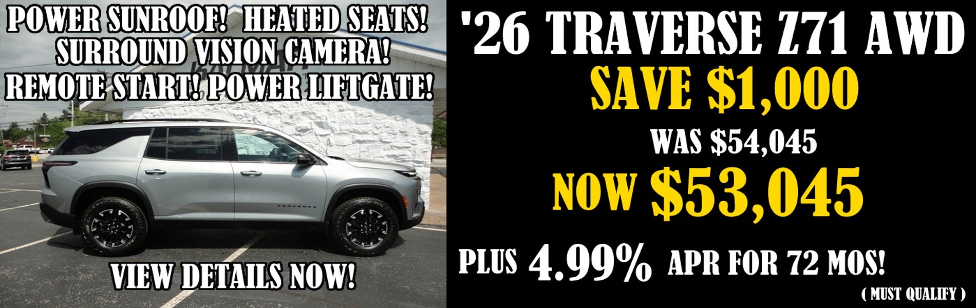 2026 Chevy Traverse Z71 Awd