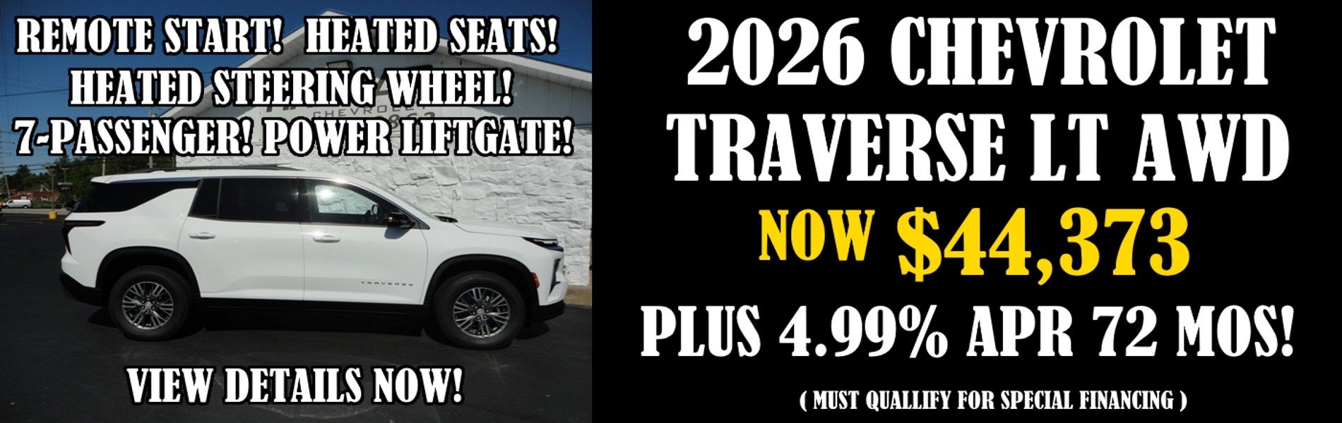 2026 Chevy Traverse LT Awd