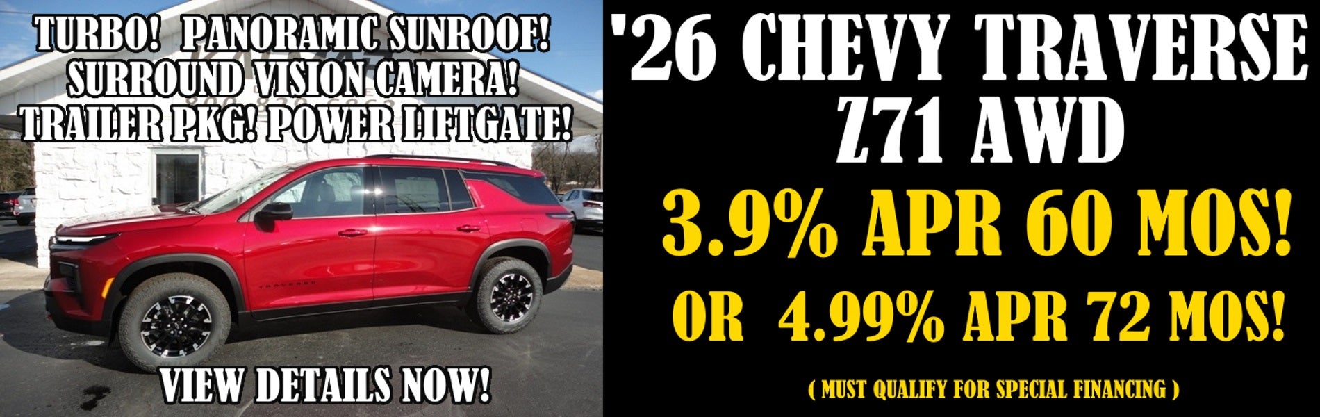 2026 Chevy Traverse Z71 Awd