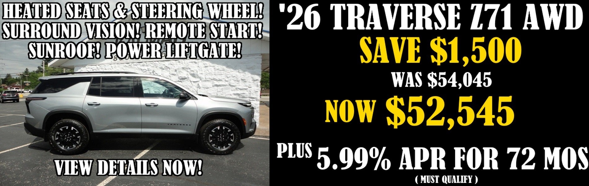 2026 Chevy Traverse Z71 Awd