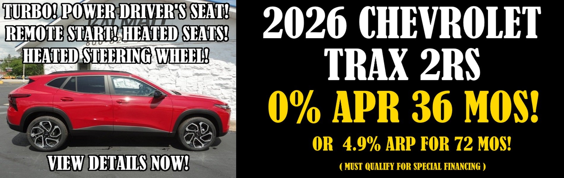 2026 Chevy Trax 2RS