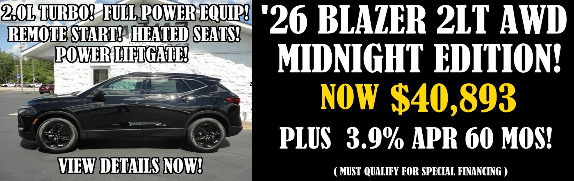 2026 Chevy Blazer 2LT Awd Midnight Edition
