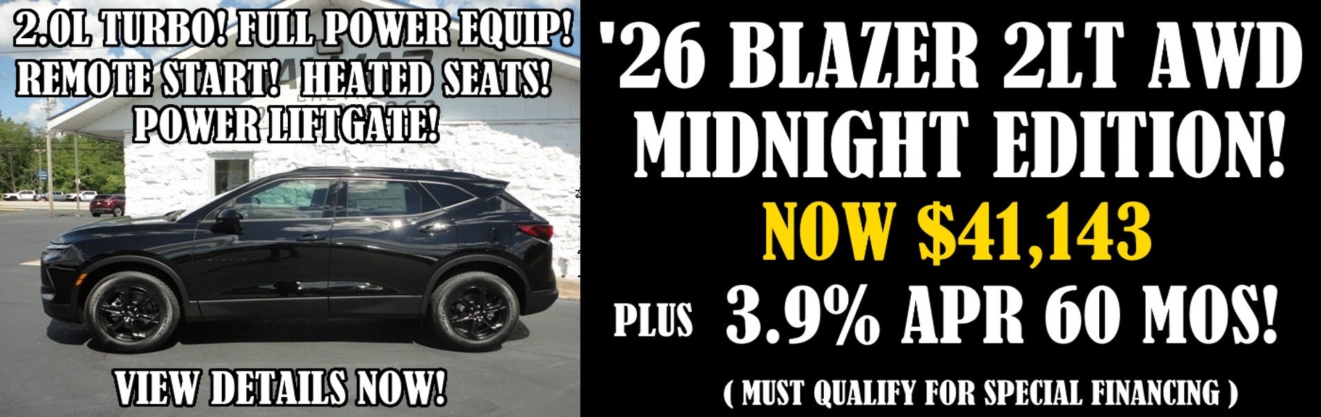 2026 Chevy Blazer 2LT Awd Midnight Edition