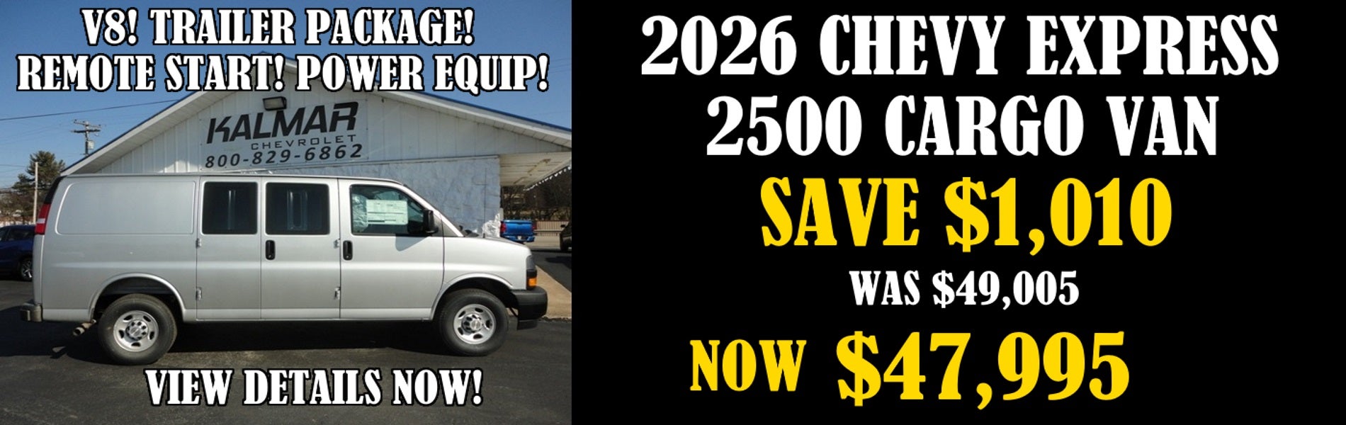 2026 Chevy Express 2500 Cargo Van