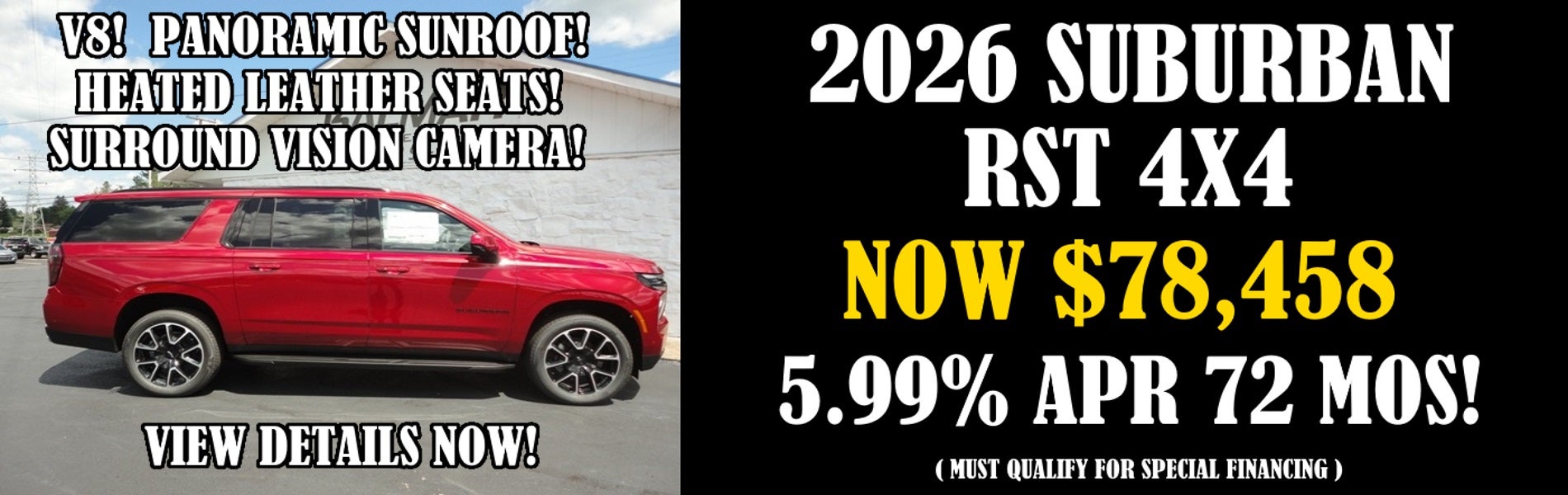 2026 Chevrolet Suburban RST 4x4