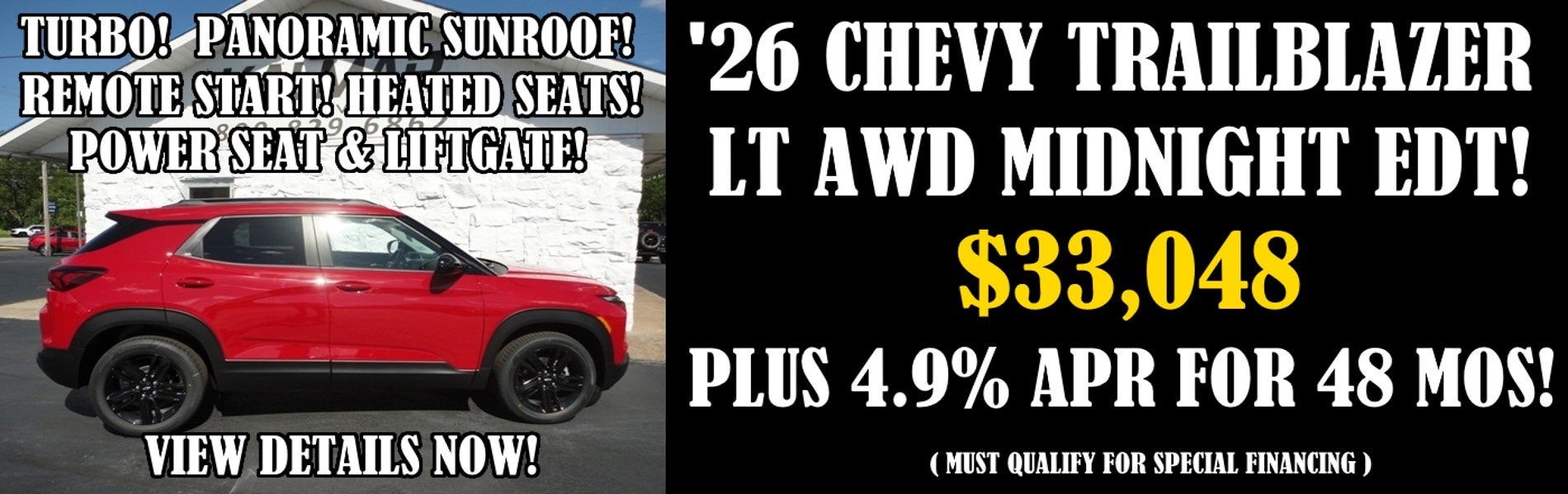 2026 Chevy Trailblazer LT Awd Midnight Edition