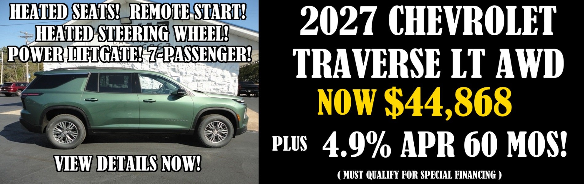 2027 Chevy Traverse LT Awd